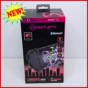 Amplify Cadence Bluetooth Speaker New Wireless Portable FM Radio USB‎ Skyline